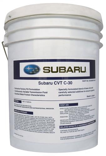 Масло трансмиссионное SUBARU CVT C-30 Oil, 18.9л
