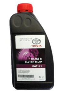 Жидкость тормозная Toyota dot 5.1, BRAKE FLUID, 1л