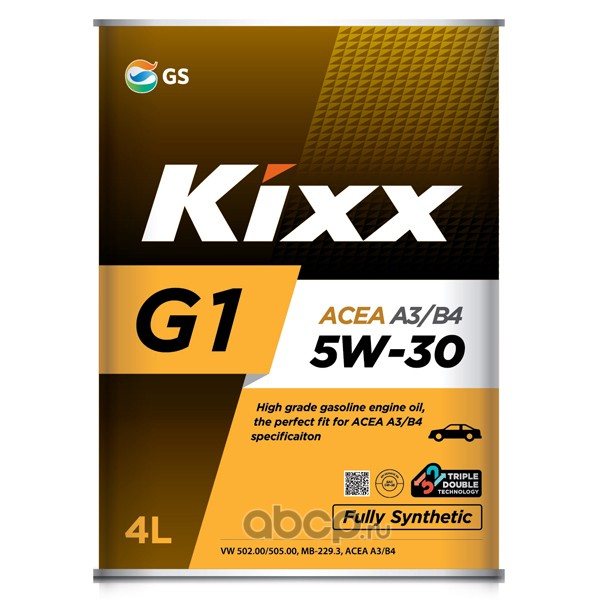 Моторное масло KIXX G1 A3/B4 5W-30, синтетика, 4л
