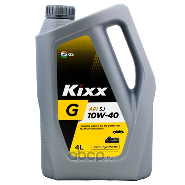 Моторное масло KIXX G SJ 10W-40 полусинтетика, 4л
