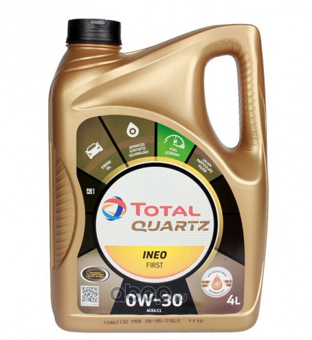 Моторное масло Total Quartz Ineo First 0W-30 4л